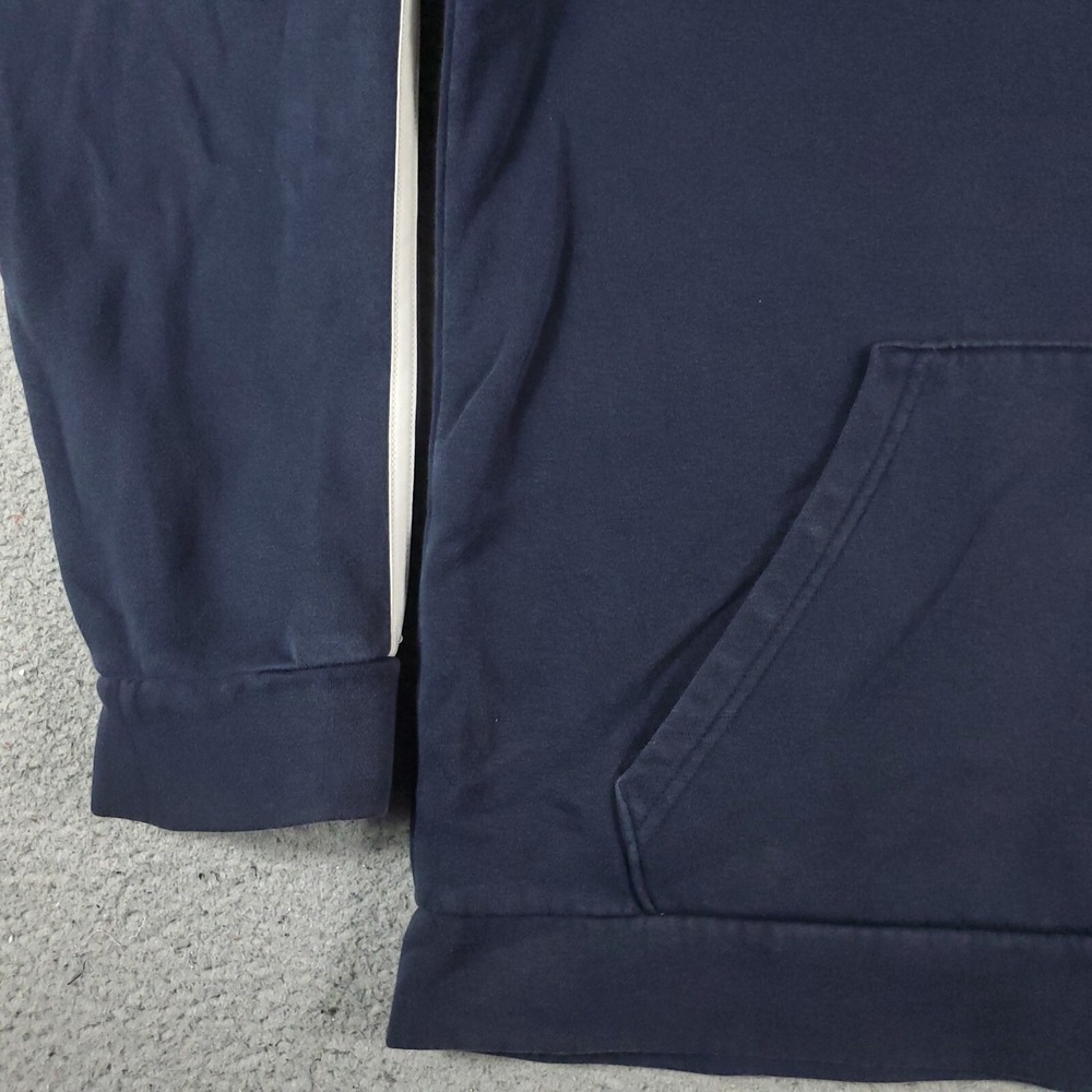 Adidas Sweater Mens Large Blue Casual Pullover Hoodie Sweatshirt * - Picture 3 of 9